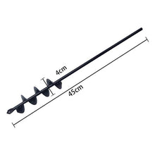 Load image into Gallery viewer, Garden Auger Spiral Drill Bit Tool  Flower Planter Bulb Shaft Drill Auger Yard Gardening Bedding Planting Hole Digger Tool
